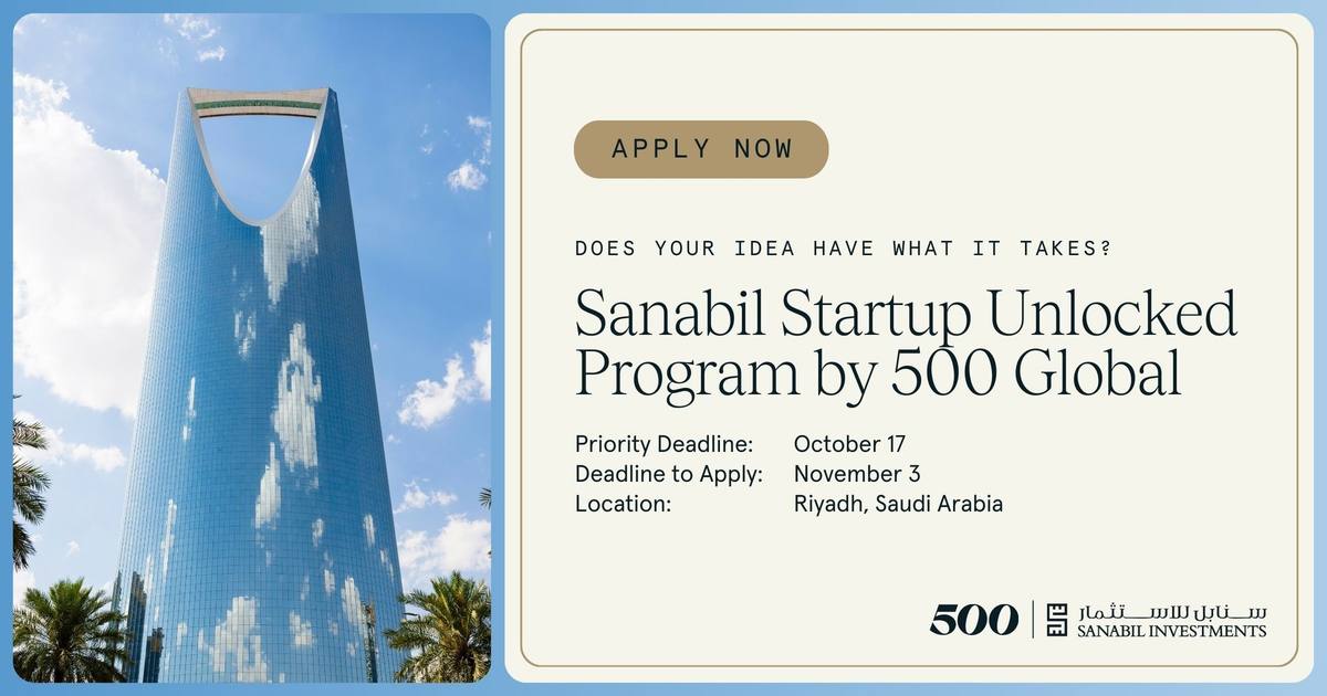 Sanabil Startup Unlocked Opens Application