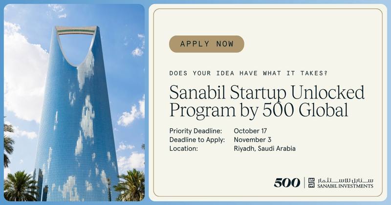 Sanabil Startup Unlocked Opens Application