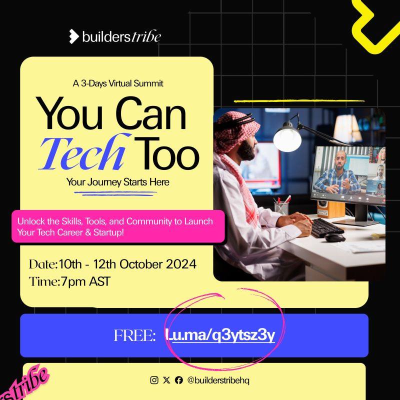Builders Tribe to Host Tech Summit