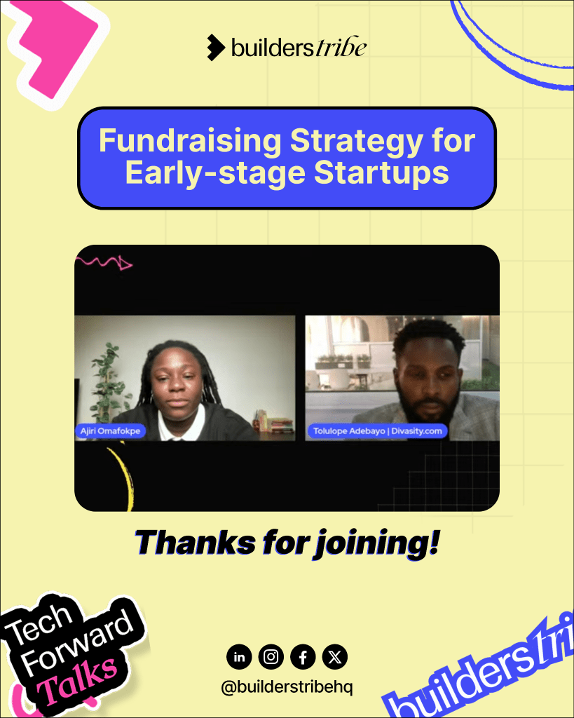 Builders Tribe Hosts Fundraising Session for Early-Stage Startup Founders